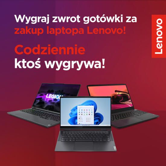 Zwrot gotówki za zakup laptopa Lenovo!