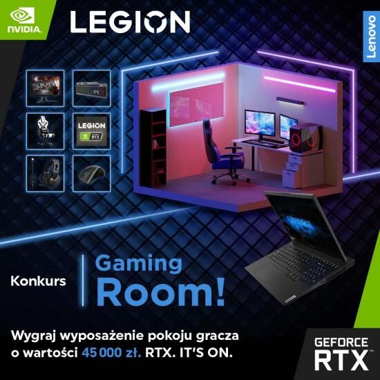 Lenovo Legion może odmienić Twój pokój. Rusza konkurs Gaming Room