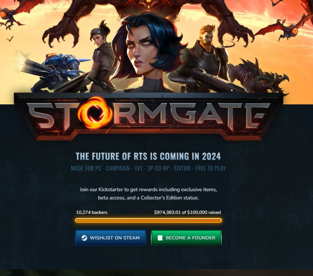 Stormgate ufundowany! Będzie następca Starcrafta i Warcrafta?